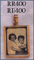 Square Gold Pendant