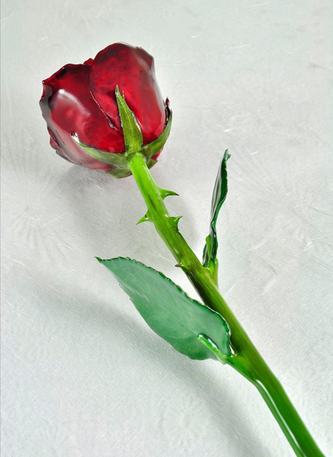Natural Trim Glazed Rose